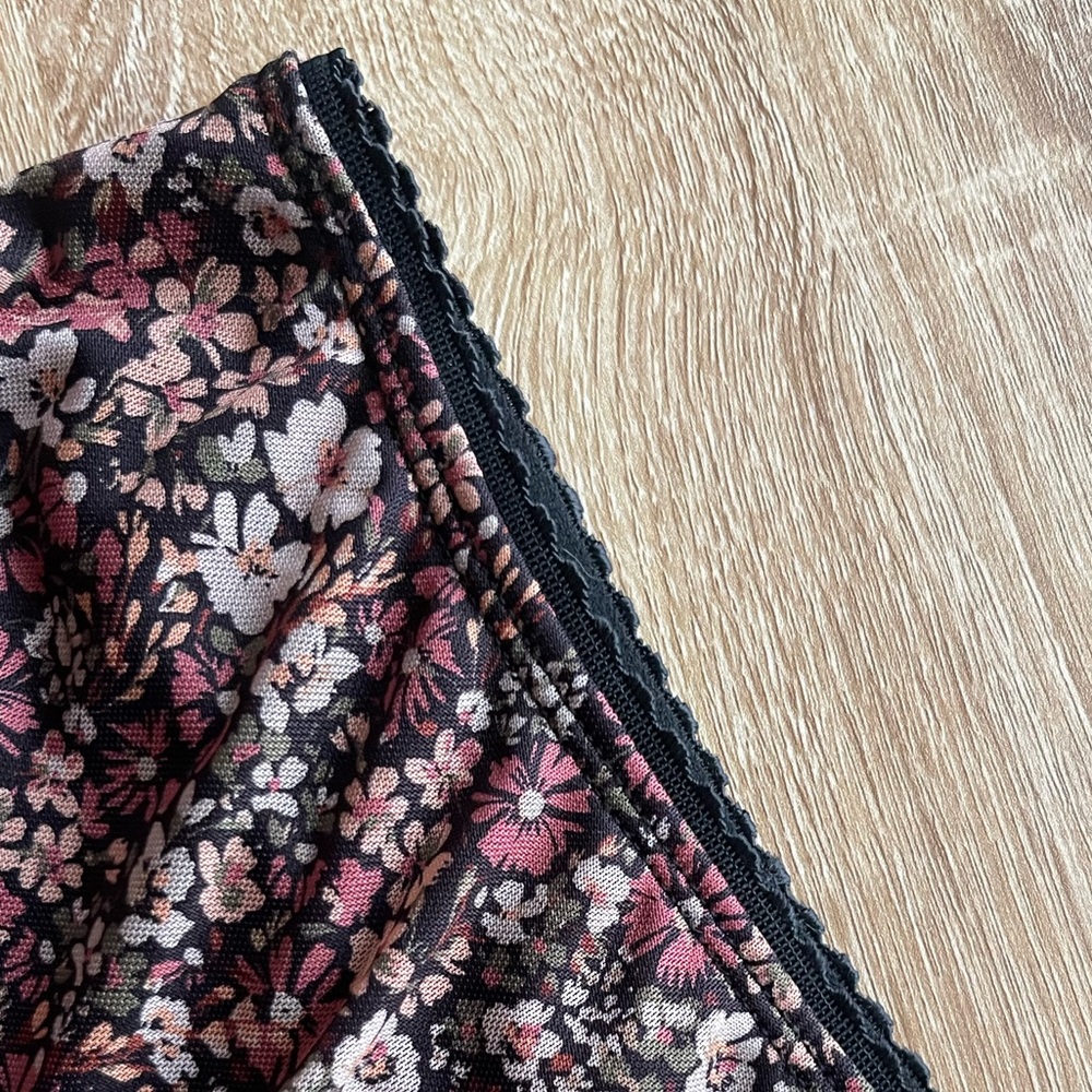 Floral midi skirt